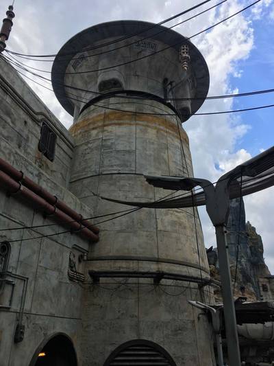 The tower above the Smuggler's Run entrance.